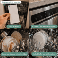 Eco-Friendly Dishwasher Sheets (Fresh Lemon + Unscented)