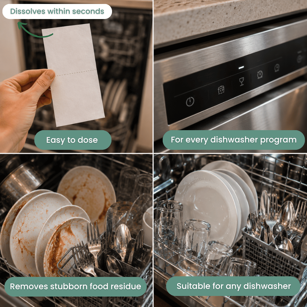 Eco-Friendly Dishwasher Sheets