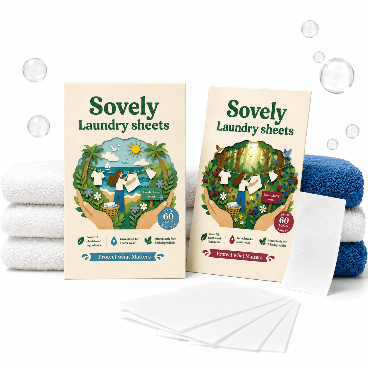 Eco-Friendly Laundry Sheets